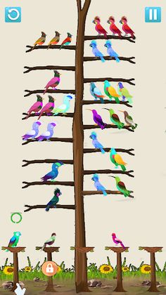 Bird Sort: Color Puzzle game - Screenshot 4