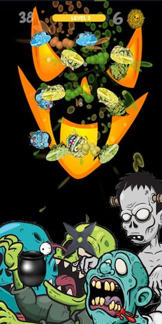 Ninja Split Zombie Heads - Screenshot 4