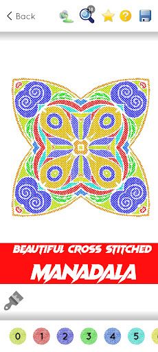 Cross Stitch Coloring Game - Screenshot 1