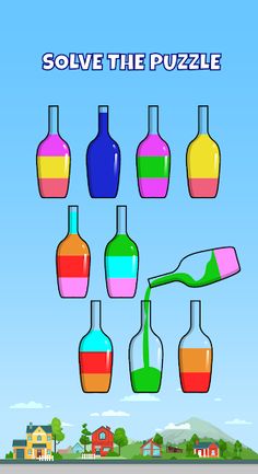 Water Color Sort Puzzle Game - Screenshot 1