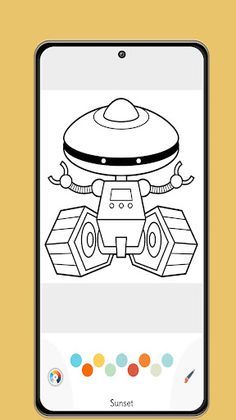 Robot Coloring Game for Boys - Screenshot 3