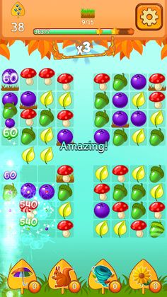 Forest Fall Garden: Match 3 - Screenshot 1