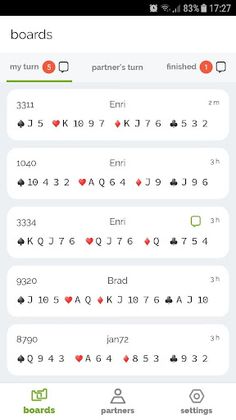 bid72 – better bridge bidding - Screenshot 1