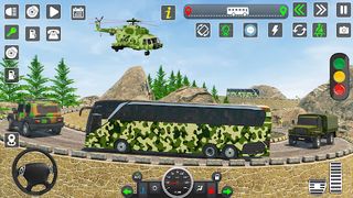 US Army Military Bus Driving - Screenshot 2