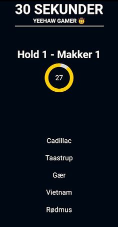30 Sekunder: Sjovt Quizspil - Screenshot 1