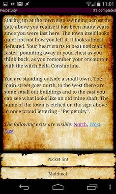 Tiny Text Adventure 2 - Screenshot 1