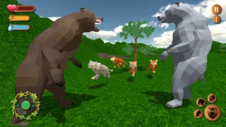 Wild Bear Simulator Animal 3D - Screenshot 1