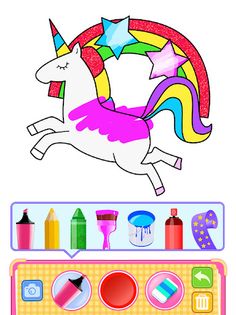 Unicorn Coloring Drawing Games - Screenshot 3