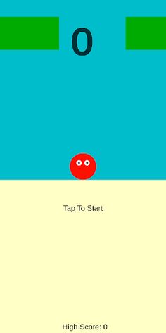 JUMPY BALL—Vertical Flappy Gam - Screenshot 2