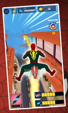 hero Spider Run superheroes - Screenshot 2