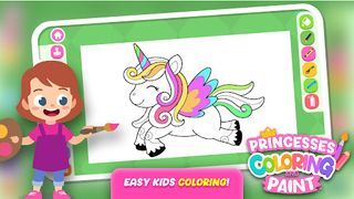 Princesses Coloring Paint Game - Screenshot 3