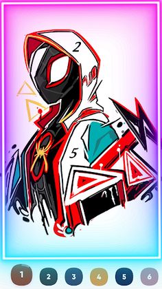 Super Hero : Color by number - Screenshot 2