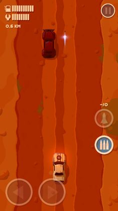 도로 위의 무법자 - 캐주얼 자동차 슈팅 게임 - Screenshot 1