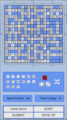 Action Crossword - Screenshot 1