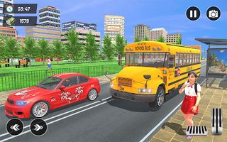 School Bus Driving Games 3D - Screenshot 2
