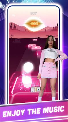 Lady Diana Game Tiles Hop - Screenshot 1