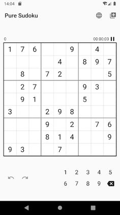 Pure Sudoku - Screenshot 1