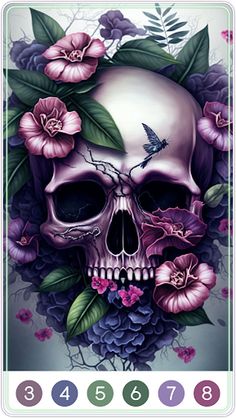 Skull Coloring Book Color Game - Screenshot 3