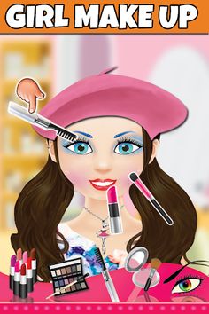 Little City Girls Makeup Games - Screenshot 1