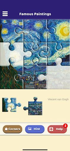 Famous Paintings Jigsaw Puzzle - Screenshot 1