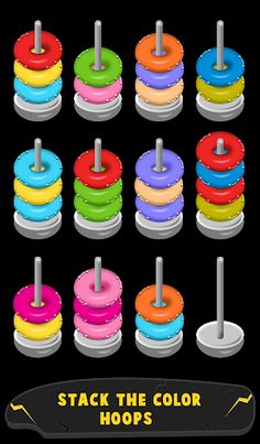 Hoop Stack Color Sort Puzzle - Screenshot 4