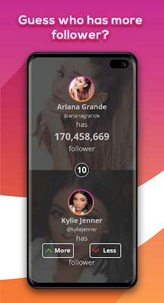 Higher Lower Game for Instagra - Screenshot 2