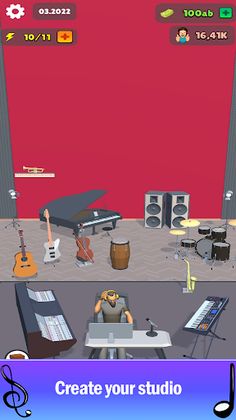 Musician Studio Simulator - Screenshot 1