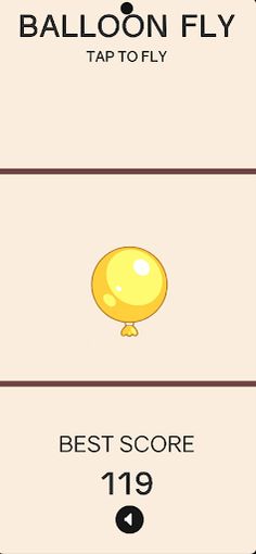 Flappy Balloon flying balloon - Screenshot 1