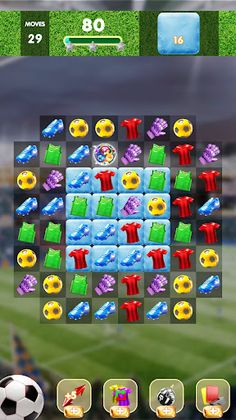 Football Crush Match 3 - Screenshot 2