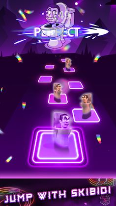 Skibidi Cameraman 3D Tiles Hop - Screenshot 2