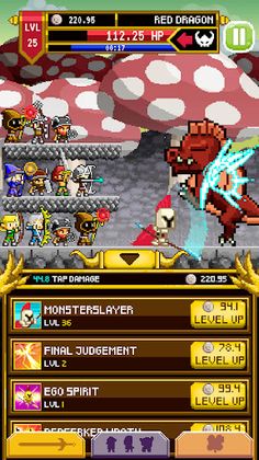 Clicker Knights Vs dragons - Screenshot 2