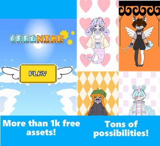 Creanime anime character maker - Screenshot 1