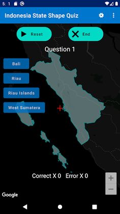 Indonesia State Shape Quiz - Screenshot 3