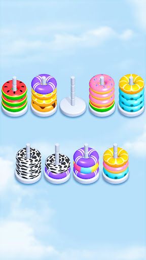 Hoop Sort Puzzle: Color Stack - Screenshot 2