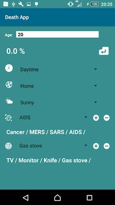 Death Probability Calculator - Screenshot 2