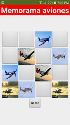 Memorama aviones - Screenshot 4
