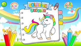 kawaii unicorn coloring book - Screenshot 3