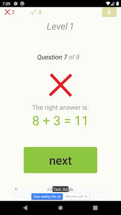 Math Counting Test (+ and -) - Screenshot 4