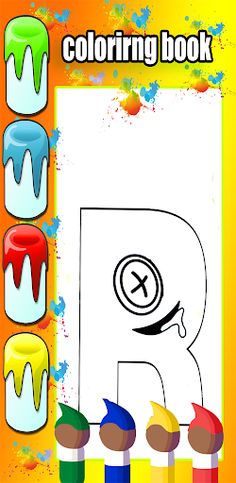 rainbow alphabet lore coloring - Screenshot 3