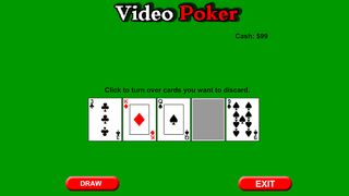Video Poker Game - Screenshot 1