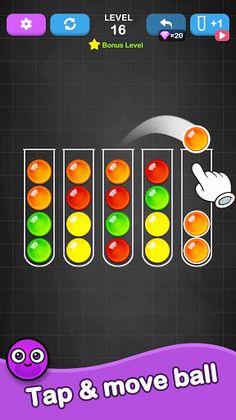 Ball Sort - Color Sorting Game - Screenshot 1