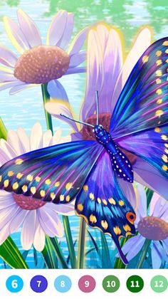 Butterfly Paint by Number Game - Screenshot 4