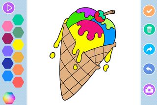 Ice Cream Coloring Game - Screenshot 2