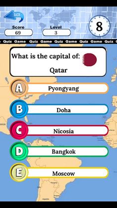 world capitals and flags quiz - Screenshot 1