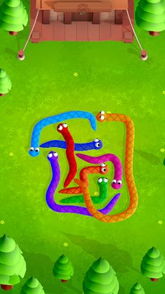 Tangled Snakes - Sort Puzzle - Screenshot 1