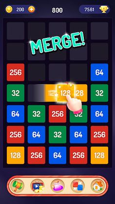 Merge the Number - 2048 Puzzle - Screenshot 1