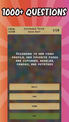 Victorious Trivia Quiz - Screenshot 1