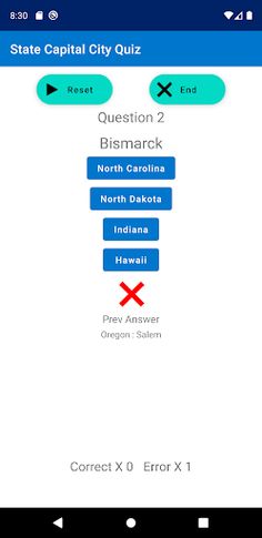 USA Capital City Quiz - Screenshot 1
