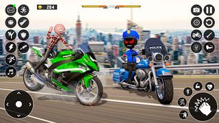 Stickman Bike Chase Crime Game - Screenshot 2