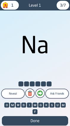 Chemistry periodic table quiz - Screenshot 3